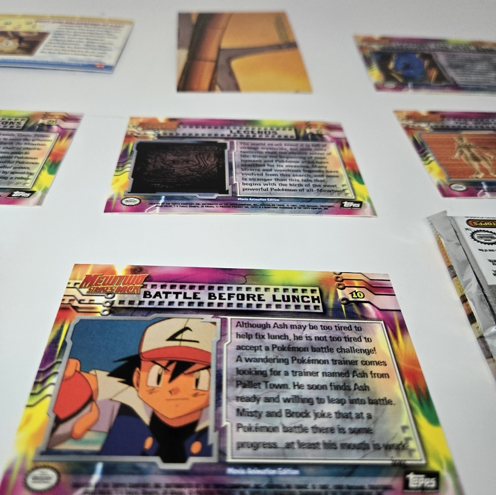 🎬 Pokémon: The First Movie – Opened 8-Card Pack w/ Foil – Vintage Topps - Picture 8 of 17